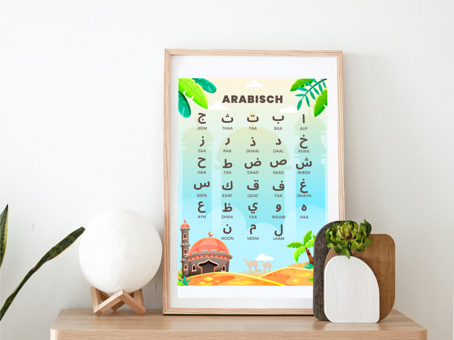 Arabisch Alfabet Poster - Educatieve Posters