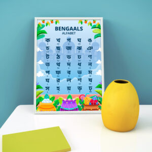 Bengaals Alfabet poster voor kinderen